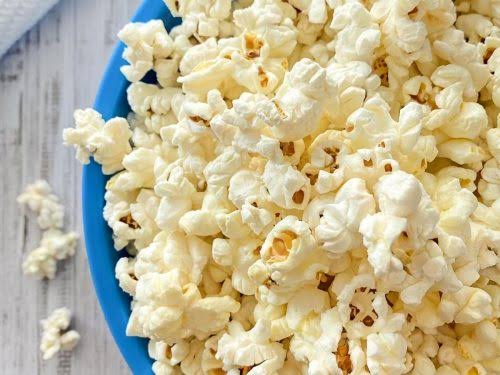 Healthy Air Fryer Popcorn Recipe [Oil Free]