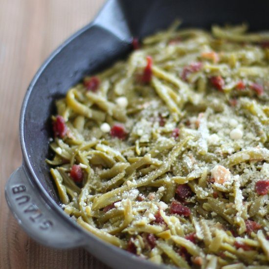 firehouse green beans with bacon