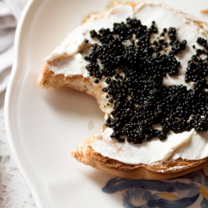Caviar Cream Cheese Bagel Recipe