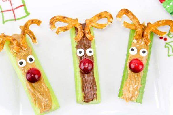Celery Reindeer Snacks 