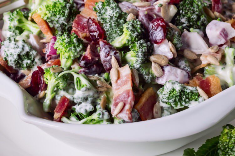 Healthy Chicken Salad Chick Broccoli Salad (Easy 15-minute Recipe)