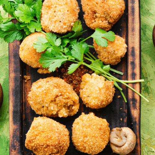 Frozen Breaded Mushrooms in Air Fryer (Healthy Recipe!)