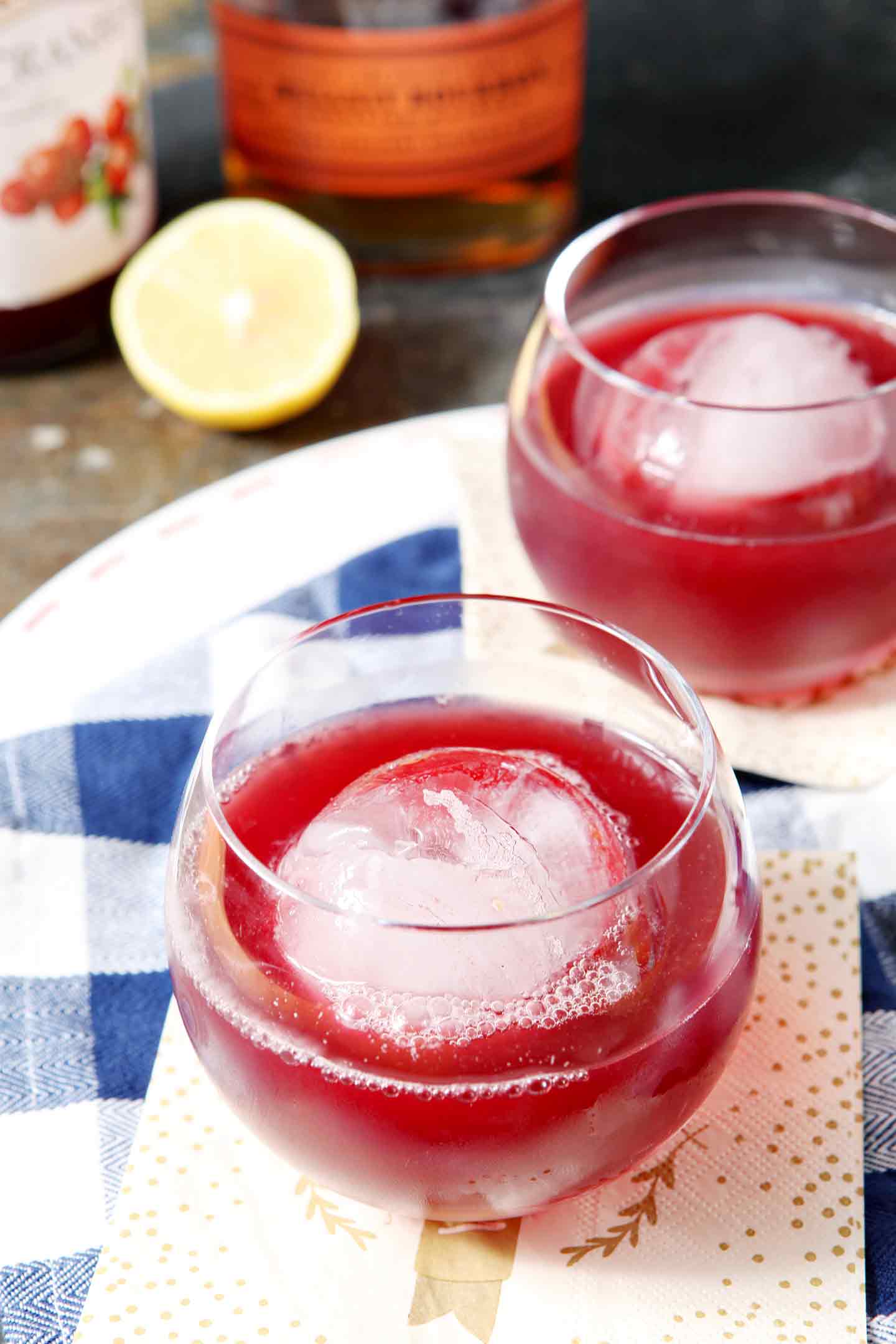 The Blizzard, a Cranberry Bourbon Cocktail recipe