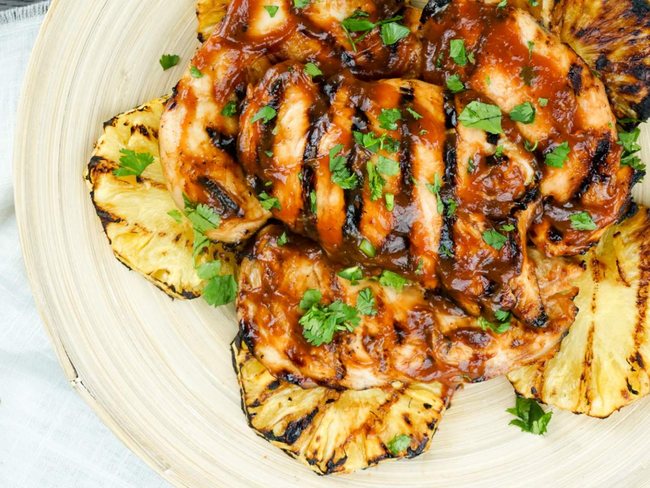 Grilled Pineapple Barbecue Chicken